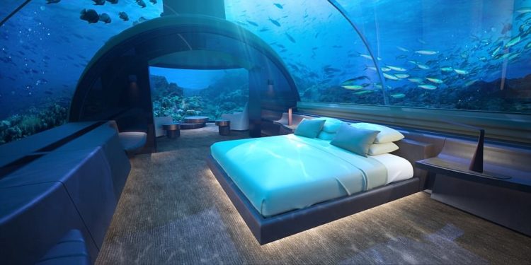 Guests at the Conrad Maldives Rangali Island will soon have the chance to sleep with the fishes