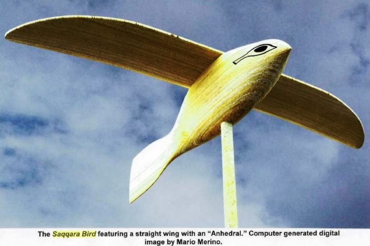 Saqqara Bird" is a small wooden replica of an actual ancient Egyptian flying machine?