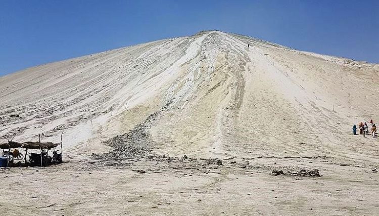 The Chandragup Mud Volcano height is between 800 to 1500 feet. 