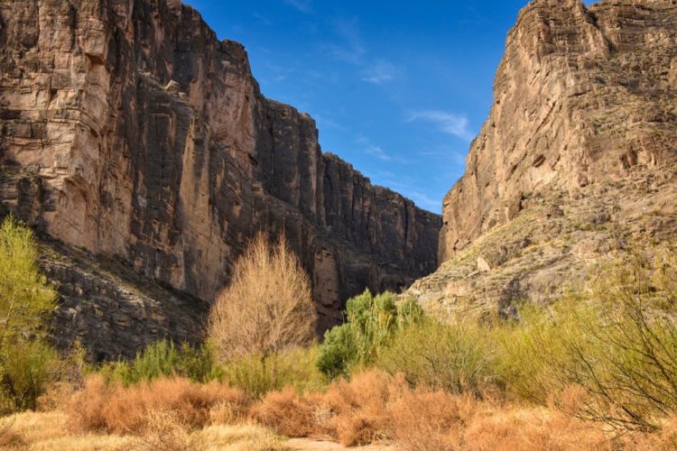 The lovely Santa Elena Canyon is most inspiring natural feature in Big Bend National Park. 
