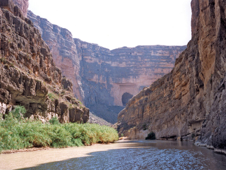 The lovely Santa Elena Canyon is most inspiring natural feature in Big Bend National Park.
