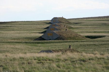 The bunkers are about 26 feet wide and up to 80 feet long 8 metres by 24 metres and have room to keep supplies for 12 months in case of a doomsday scenario such as nuclear war