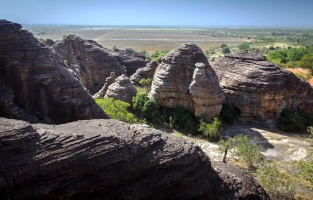 The amazing weathered rocks in the village of Fabedougou, near Banfora, in south-western Burkina Faso Domes have an entirely different origin. 