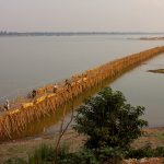 A 3,300 long Bamboo Bridge is taken down and rebuilt every year contains 50,000 sticks of bamboo, link Kampong Cham with Koh Paen Island.