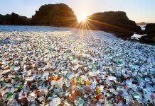 Sparkling Glass Beach of California