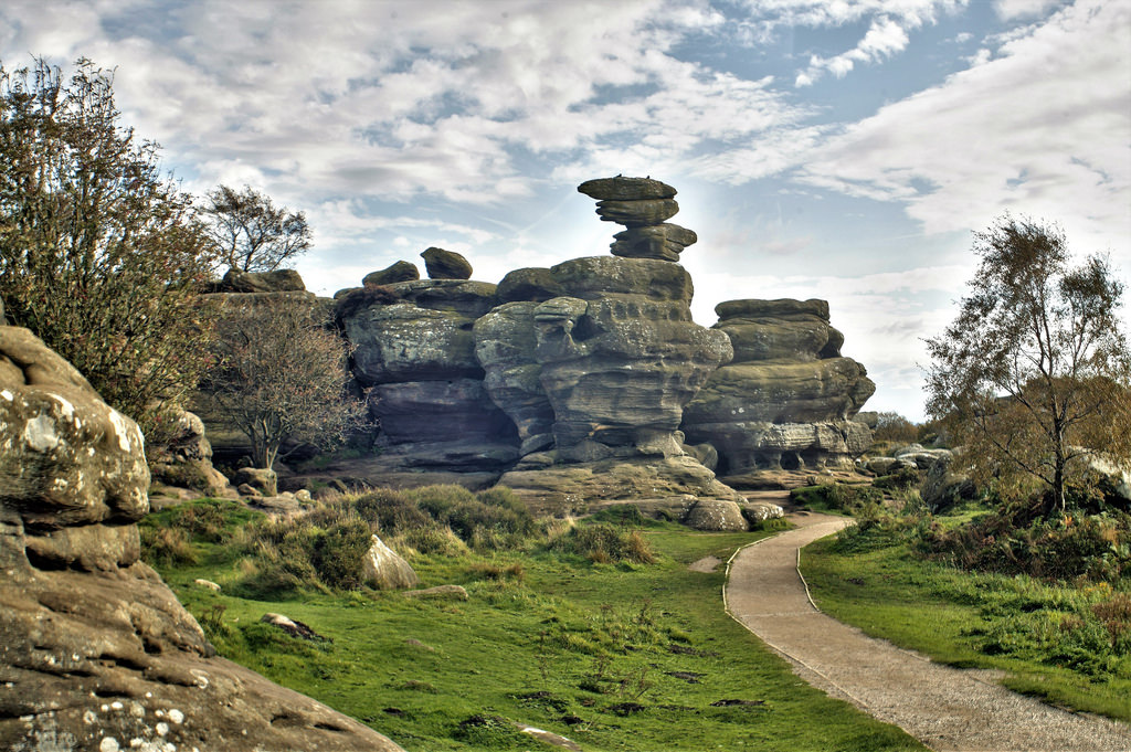 Brimham Rocks Balancing Rock Formation of Yorkshire