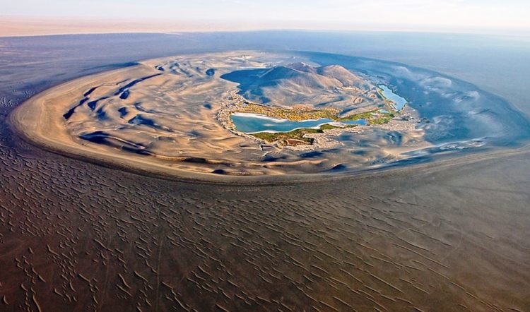 Waw an Namus is an extinct volcanic crater situated in one of the remotest destinations in Libya, deep in the Sahara desert