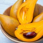 Lucuma “Gold of the Incas” is common in Peru mostly use in ice cream flavor and even trumping vanilla and chocolate is a super healthy fruit.