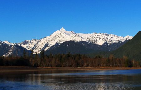 Mt Shuksan as seen from Baker Lake to the south
