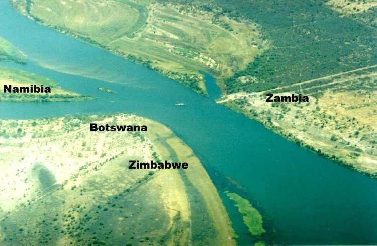 African Quadripoint is only one place on the earth where the corners of four countries come together Zambia, Zimbabwe, Botswana, and Namibia