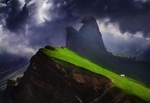 Breathtaking Odle Dolomites Mountain Range in Italy