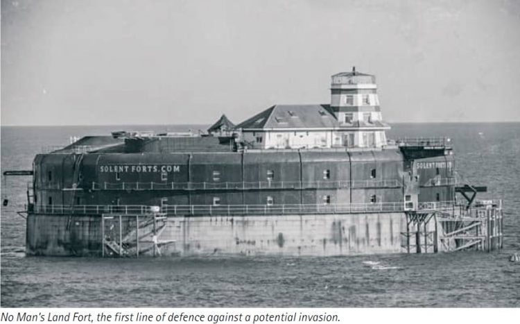 No Man’s Land Fort (solent fort) is sea fort which purpose to give protection to Portsmouth & its harbor from French sea attack & bombardment.