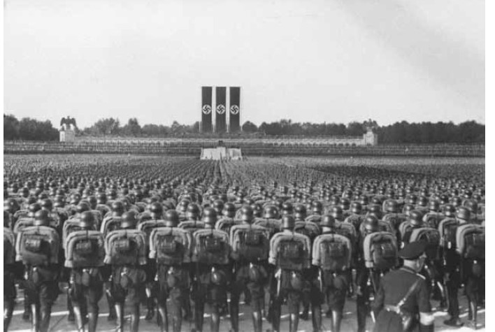 The annual Nuremberg party rally.