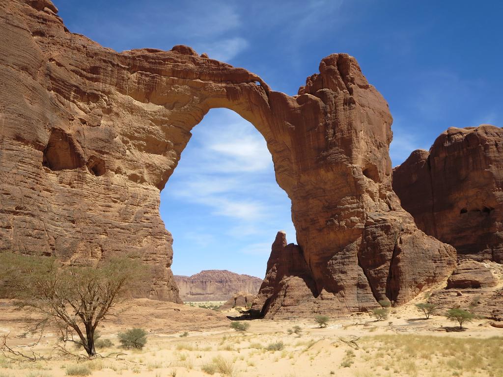 Some preliminary data showing, that sandy Aloba Arch was formed millions of years ago under the extreme influence of water, wind, and erosion.  