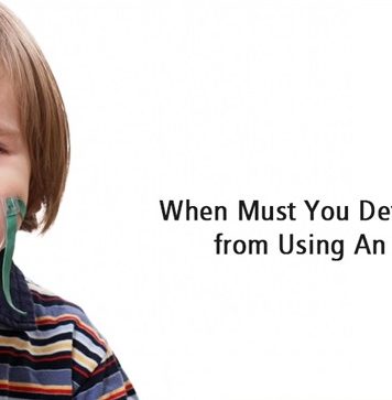 When must you detach yourself from using an inhaler?