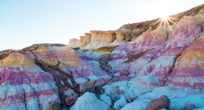 Paint Mines Interpretive Park is protected by law due to its fragile environment.