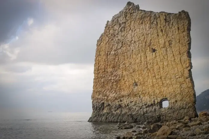 The scientists are still not sure how this rock was formed.