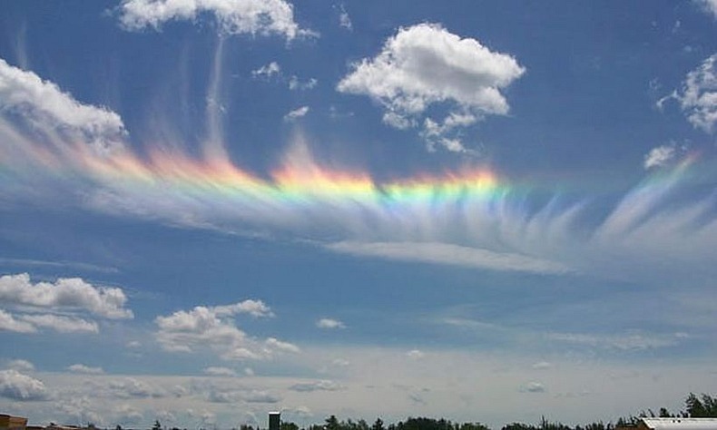 The fire rainbow cloud is a term used to represent the various colors of fire.