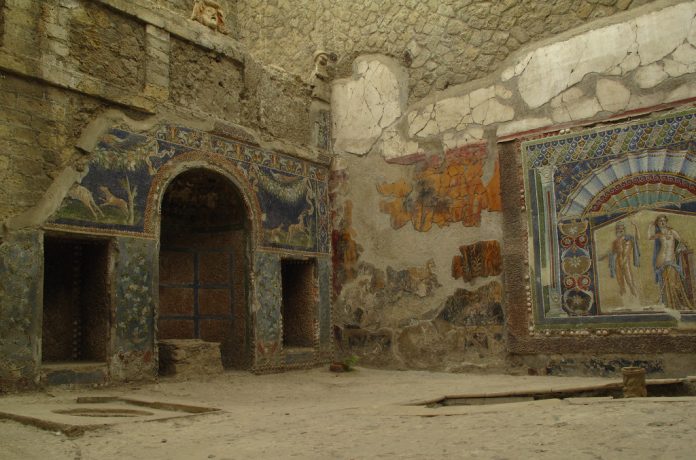 Herculaneum are unusual, while a lot of Pompeii’s treasures were carted off to museums.