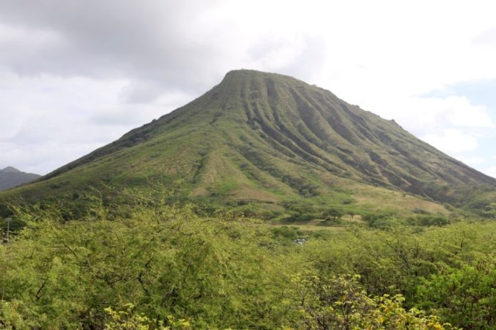 Koko Crater Summit from the lookout point nearby