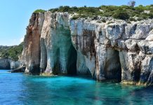 The Blue Caves of Zakynthos, Greece