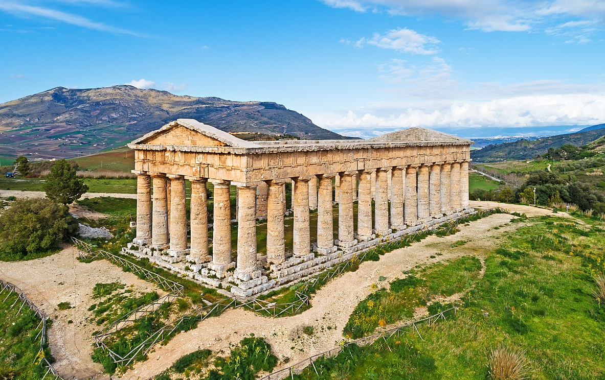 The Doric Temple of Segesta, Sicily - To experience an unforgettable romantic experience of the past visit Segesta just one hour's drive to the west of Palermo.