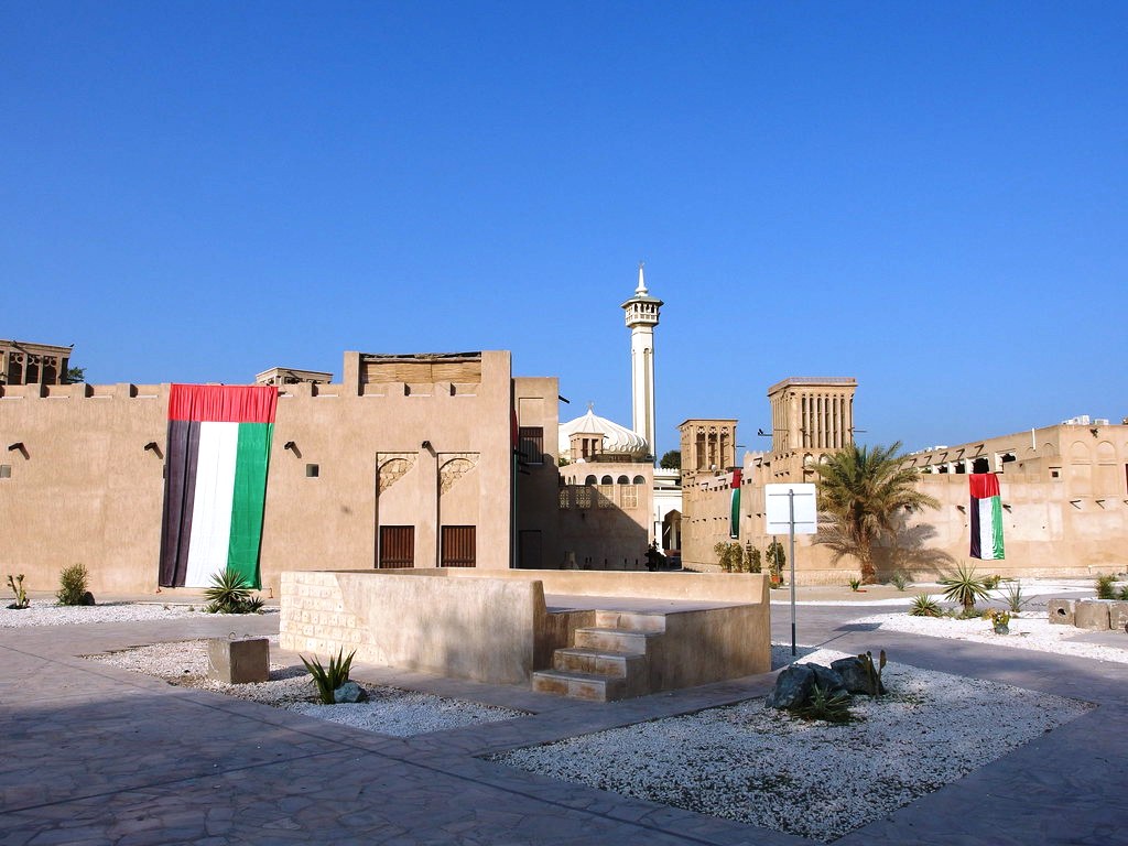 The Bastakiya in Dubai – The district was named for Bastak, the south-western Iranian village of Bastak.