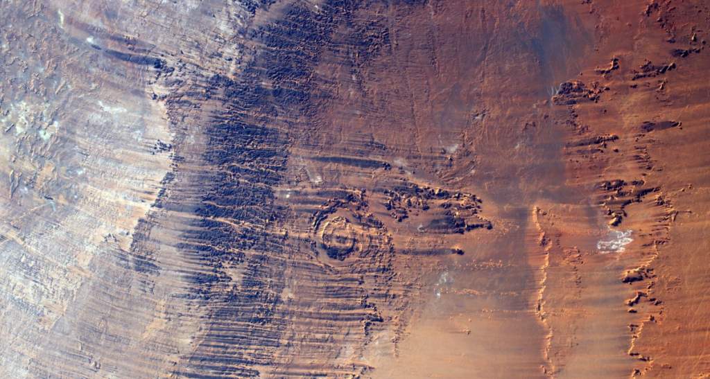 Aorounga Crater is one of the best-preserved impact craters in the world, located in the Sahara Desert in north-central Chad.