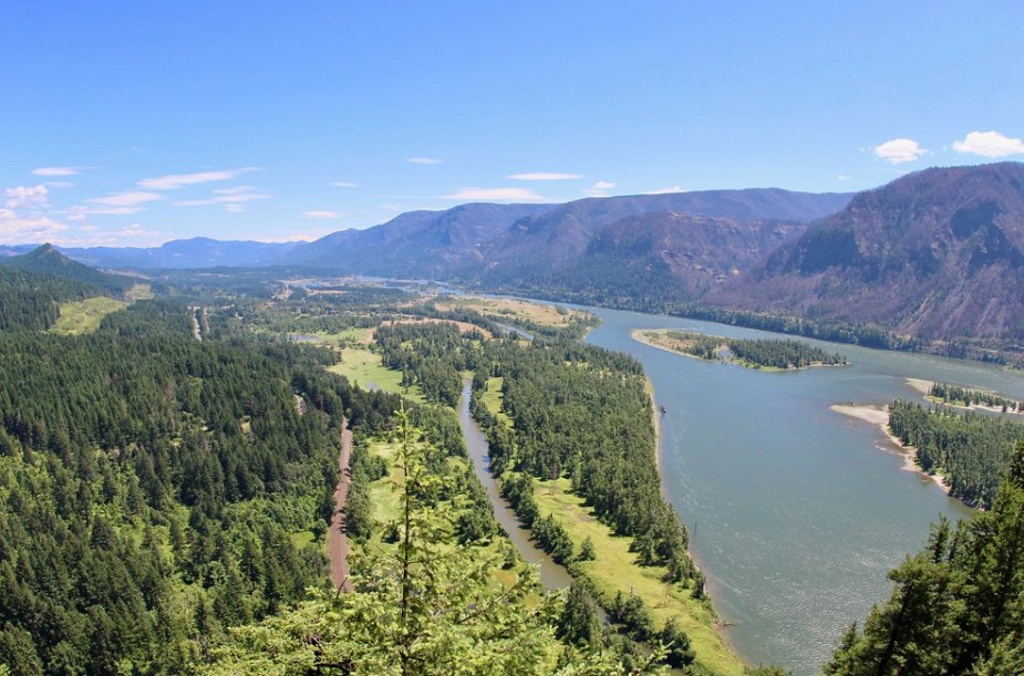 It's really fun to hike, and it's not difficult at all. There are better views on the way up than at the top. The hike up Beacon Rock was fun on a sunny day.