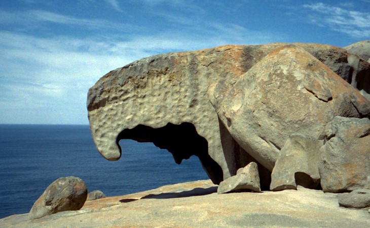 The best times to visit the Remarkable Rocks of Kangaroo Island are early morning and early evening.