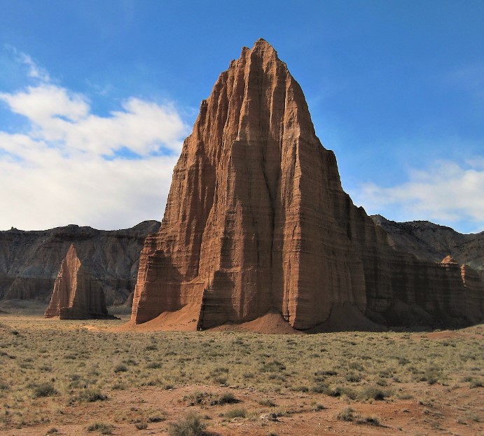 The Temple of the Moon is made up of solid, pink-buff-colored Entrada Sandstone.