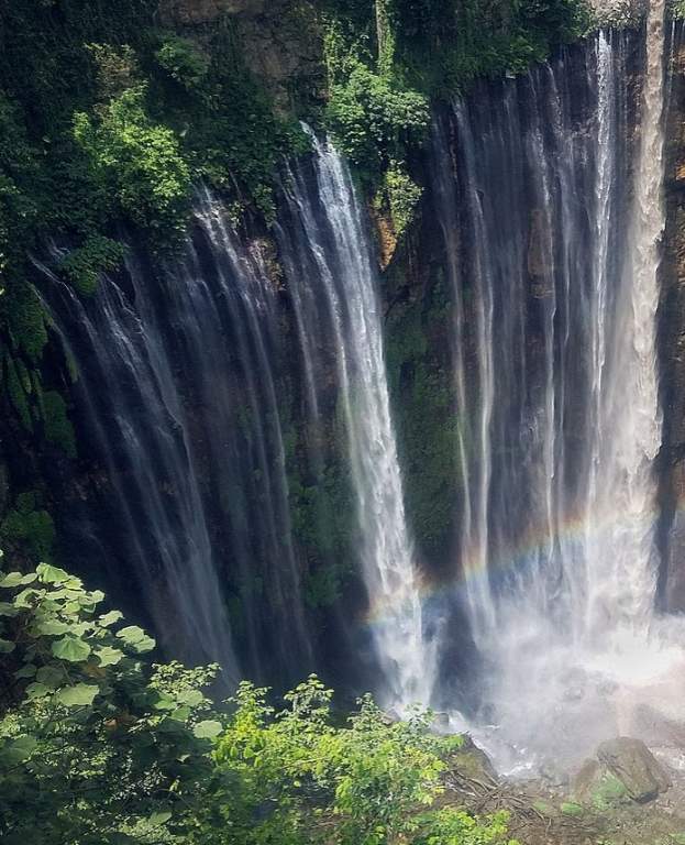 A cascading Tumpak Sewu waterfall also referred to as Coban Sewu, is a cascading waterfall located in East Java, Indonesia.