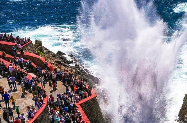 There is only one blowhole in North America, La Bufadora, which is the second-largest in the world.
