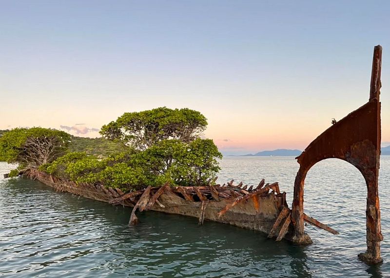 The ship is situated in Cockle Bay, Magnetic Island, and its underwater history is as interesting as its maritime history.
