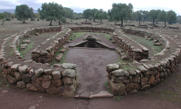 The Well of Santa Cristina, or Nuragic holy well is a unique Sardinian hypogean Bronze Age construction that was used for the piety of the water.