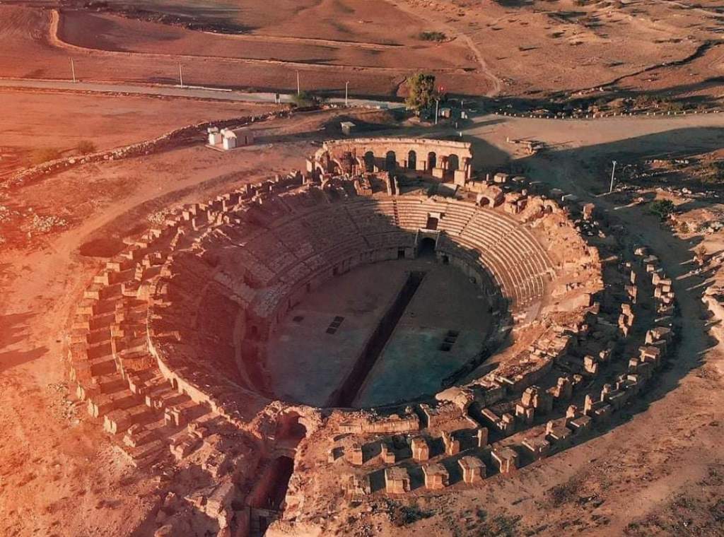 Roman Uthina Amphitheater near Tunis, Tunisia