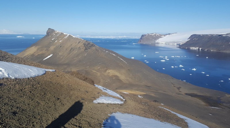 Devil Island lies on the northern coasts of Vega Island in the Erebus and Terror Gulfs, on the isolated eastern side of the Antarctic Peninsula.