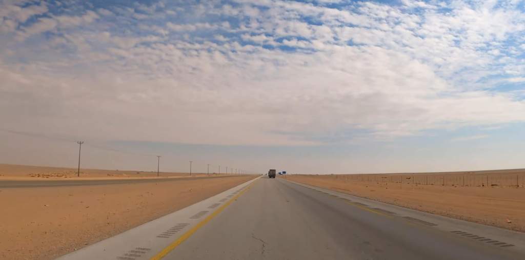 Saudi Arabia Highway 10 The Longest Straight Road in the world 22 Longest Straight Road