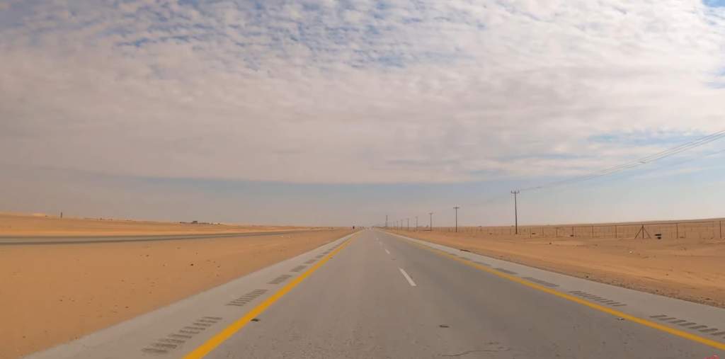 Saudi Arabia Highway 10 The Longest Straight Road in the world 25 Longest Straight Road