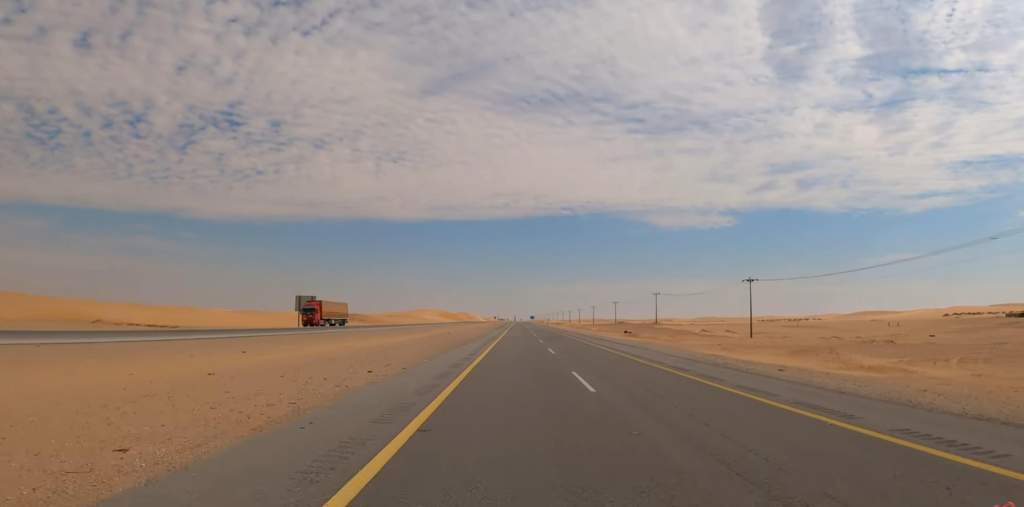 Saudi Arabia Highway 10 The Longest Straight Road in the world 30 Longest Straight Road