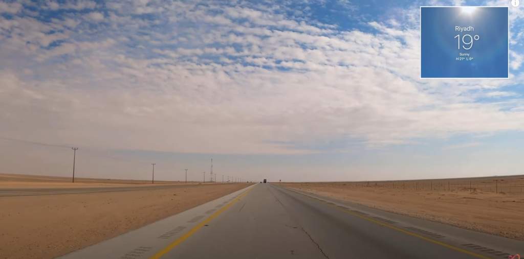 Saudi Arabia Highway 10 The Longest Straight Road in the world 31 Longest Straight Road