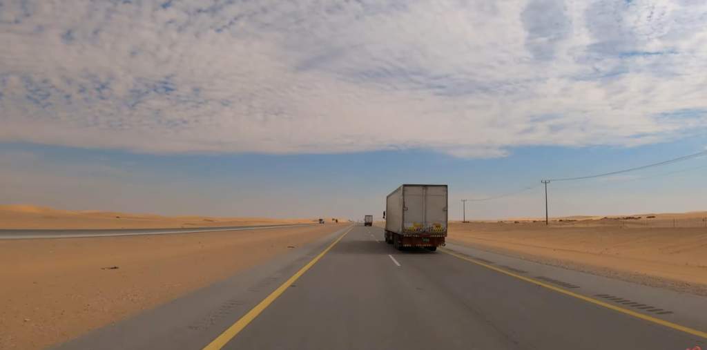 Saudi Arabia Highway 10 The Longest Straight Road in the world 32 Longest Straight Road