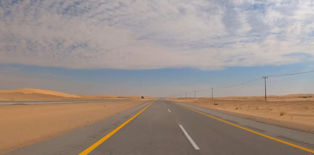 Saudi Arabia Highway 10 The Longest Straight Road in the world 33 Longest Straight Road