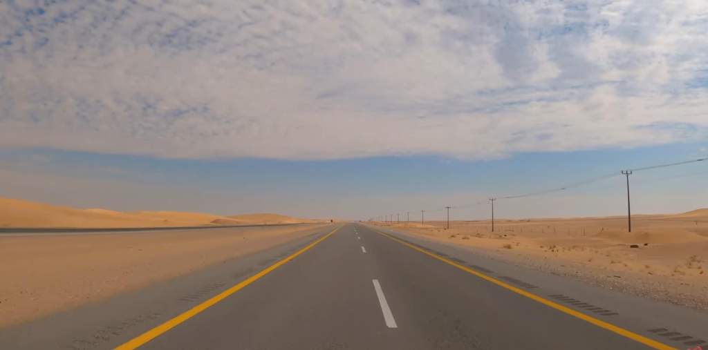 Saudi Arabia Highway 10 The Longest Straight Road in the world 37 Longest Straight Road