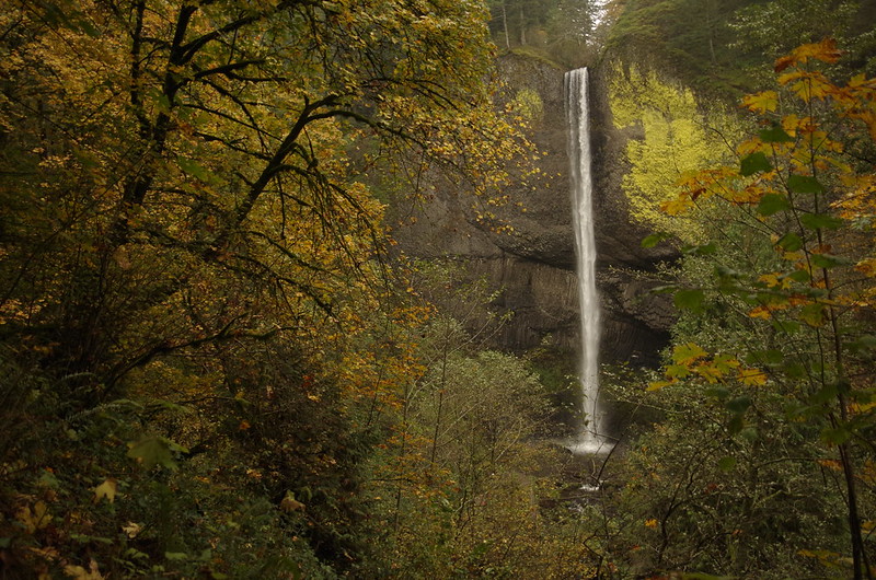 Latourell Falls is a waterfall located within Guy W. Talbot State Park along the Columbia River Gorge in the Portland, Oregon.