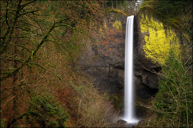 Latourell Falls is a waterfall located within Guy W. Talbot State Park along the Columbia River Gorge in the Portland, Oregon.